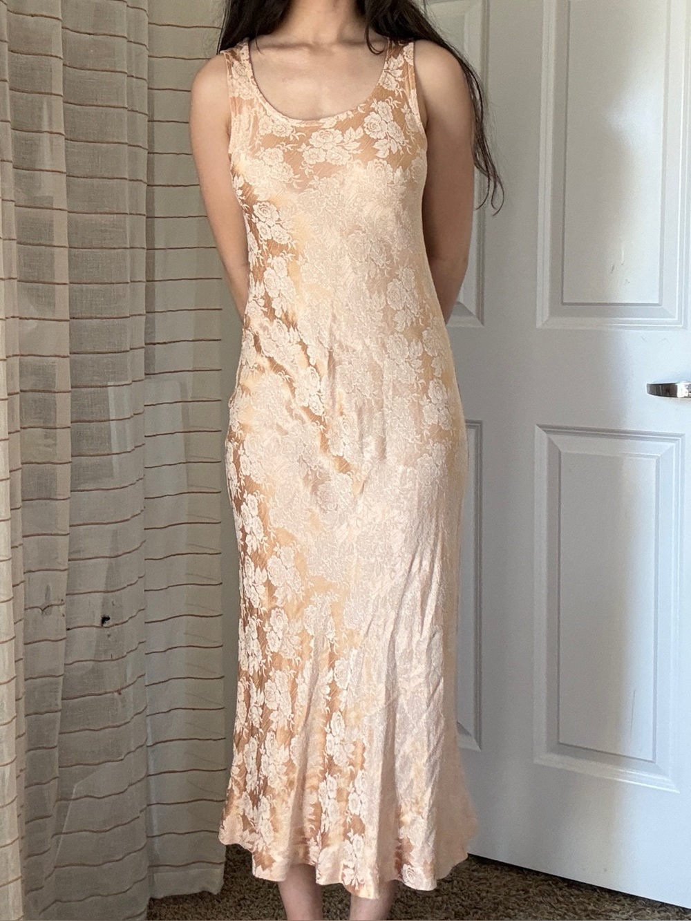 Floral Blush Slip Dress